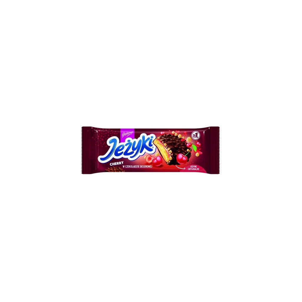 Biscuits Jeżyki Cerise au chocolat noir 140g Goplana Colian