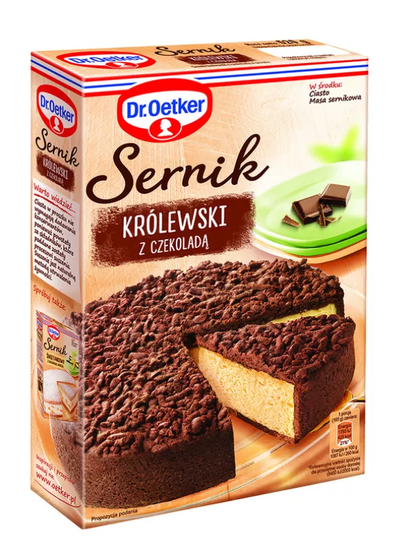 Ciasto w proszku Sernik królewski z czekoladą Dr Oetker 520 g