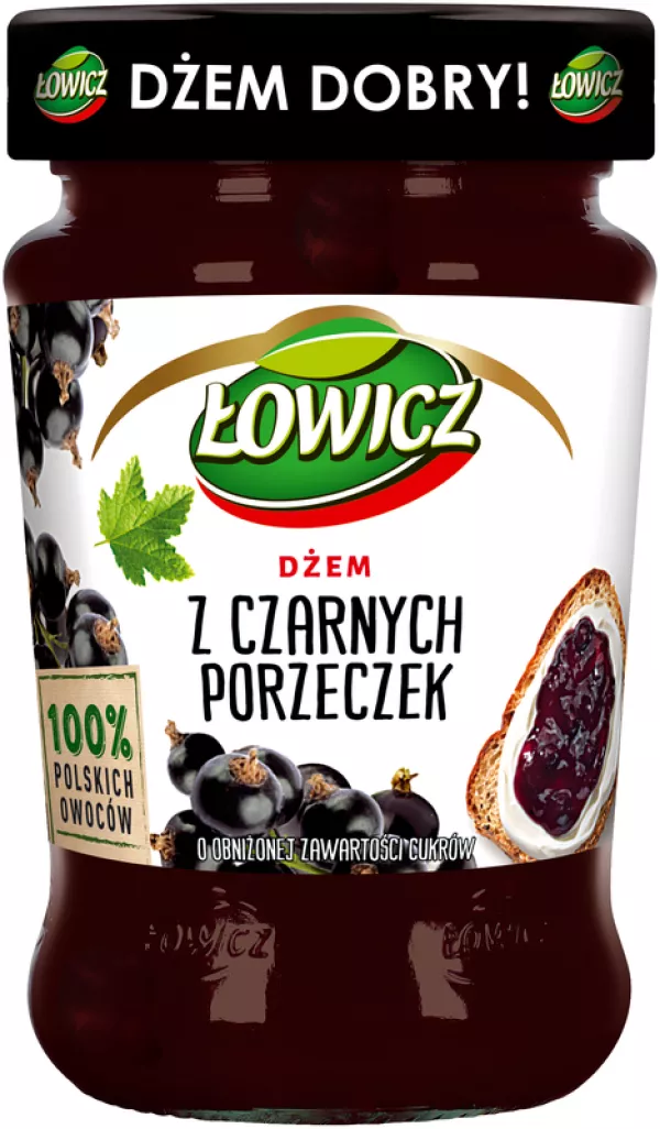 DZEM CZARNA PORZECZKA NISKOSLODZONY LOWICZ 280G MASPEX