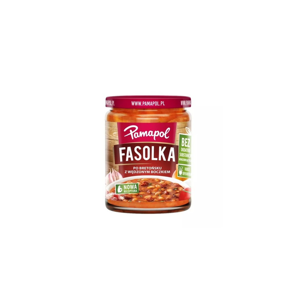 [r003-03-00071-r003-101] Haricots Blancs à la Sauce Tomate et au Lard Pamapol 500 g