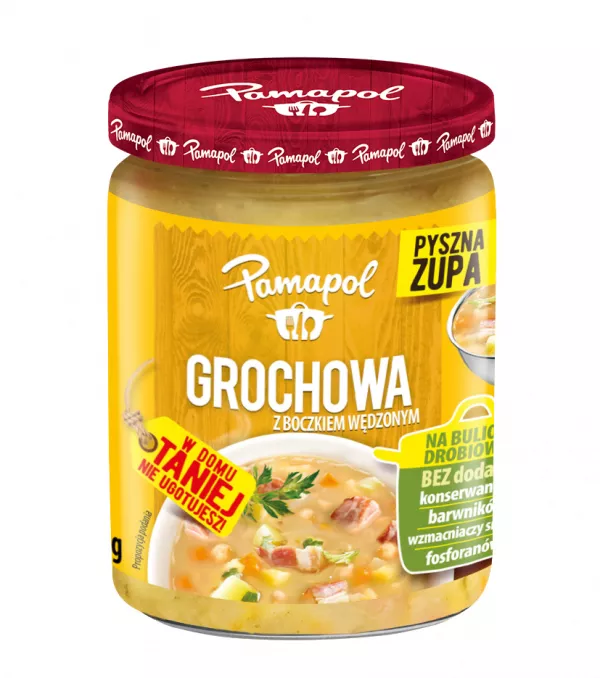 Soupe aux pois cassés avec lard fumé 470 g Pamapol