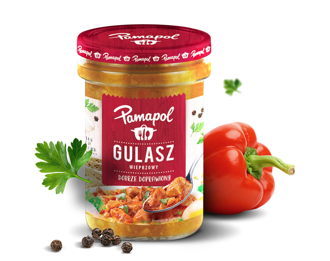 Gulasz wieprzowy dobrze doprawiony Pamapol 500 g