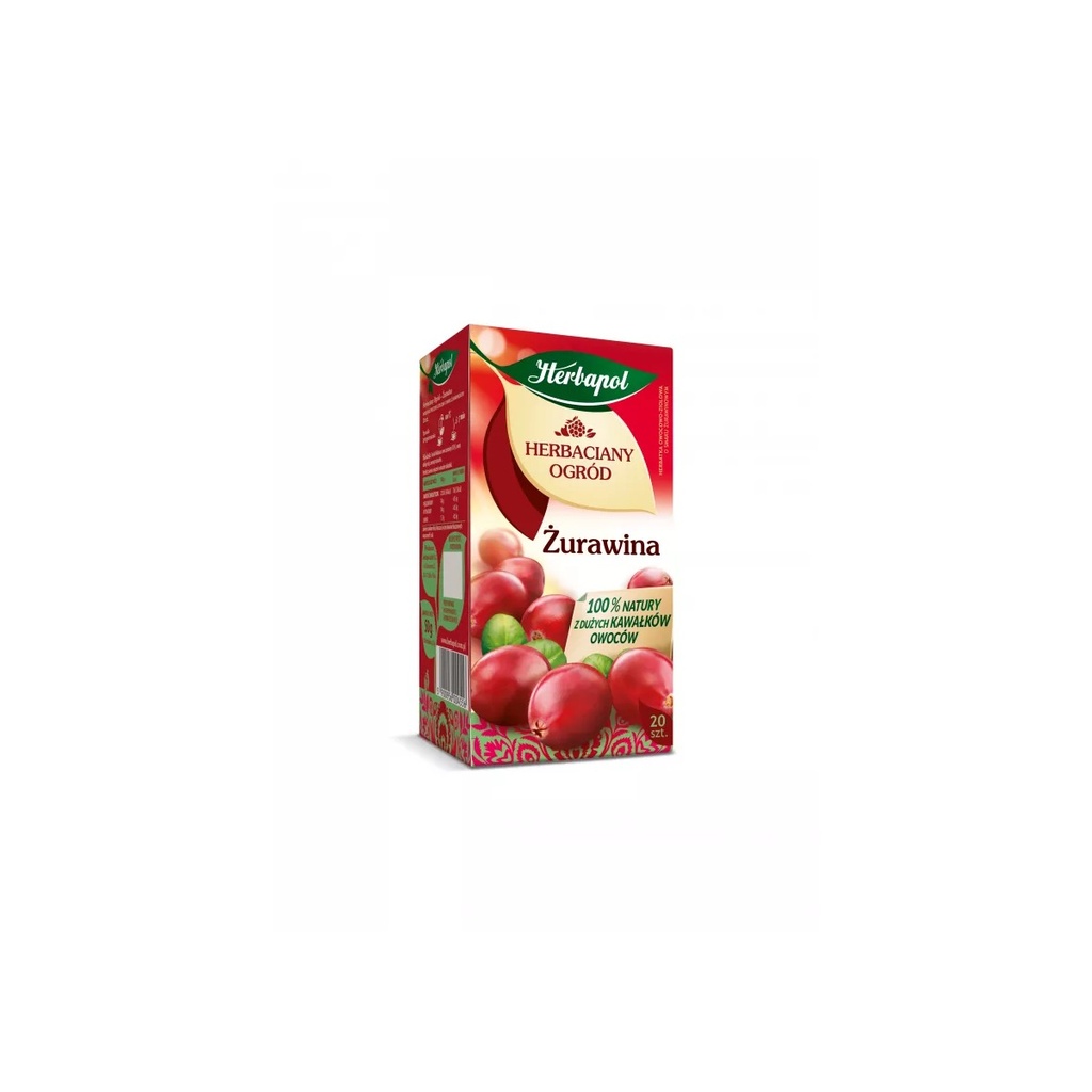 [r010-01-00377-r010-384] Herbata Owocowa Żurawina Herbapol 20 × 2,5 G