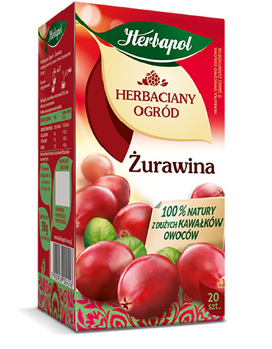 Thé aux fruits à la canneberge Herbapol 20 x 2,5 g