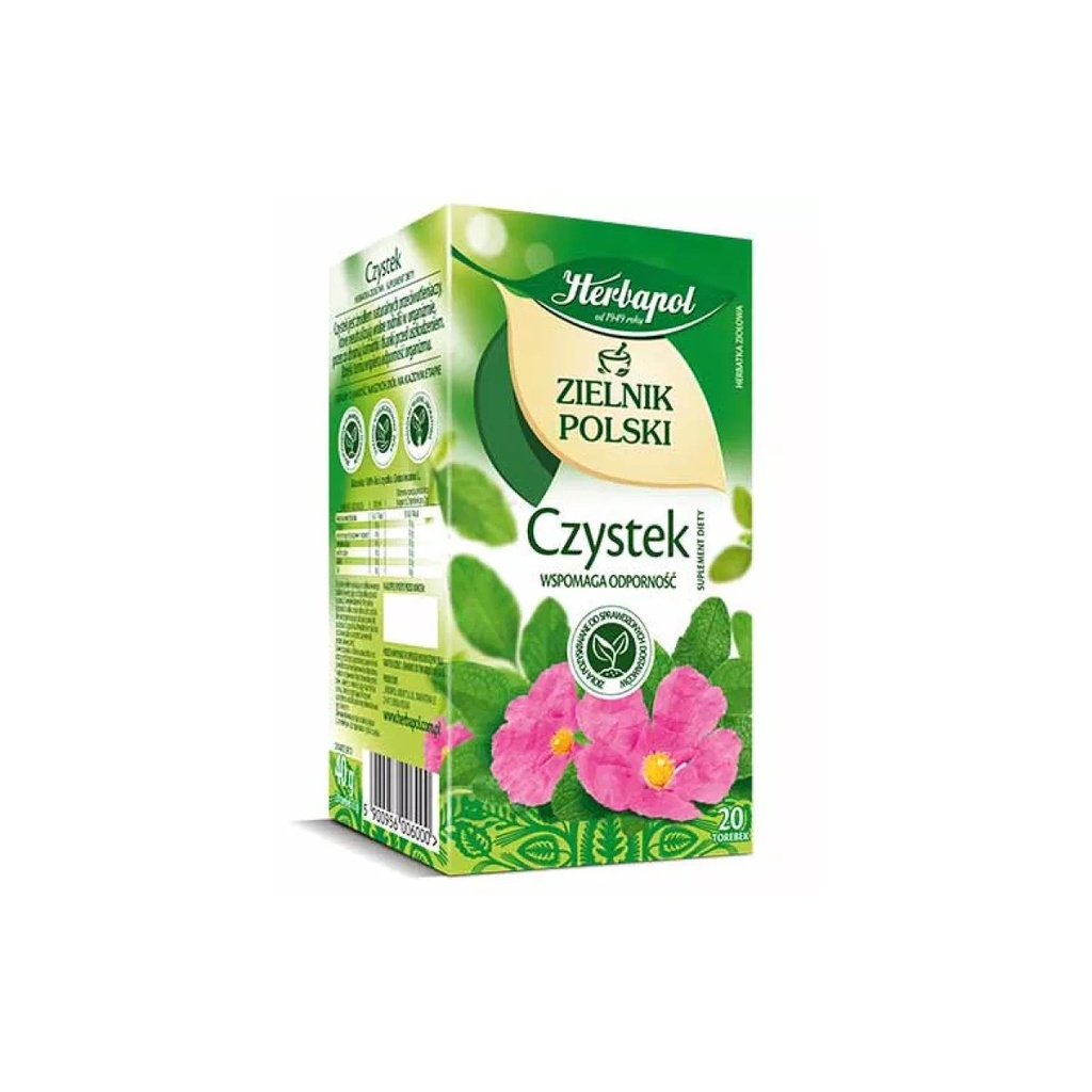 Herbata Ziołowa Czystek Herbapol 20 × 2 G