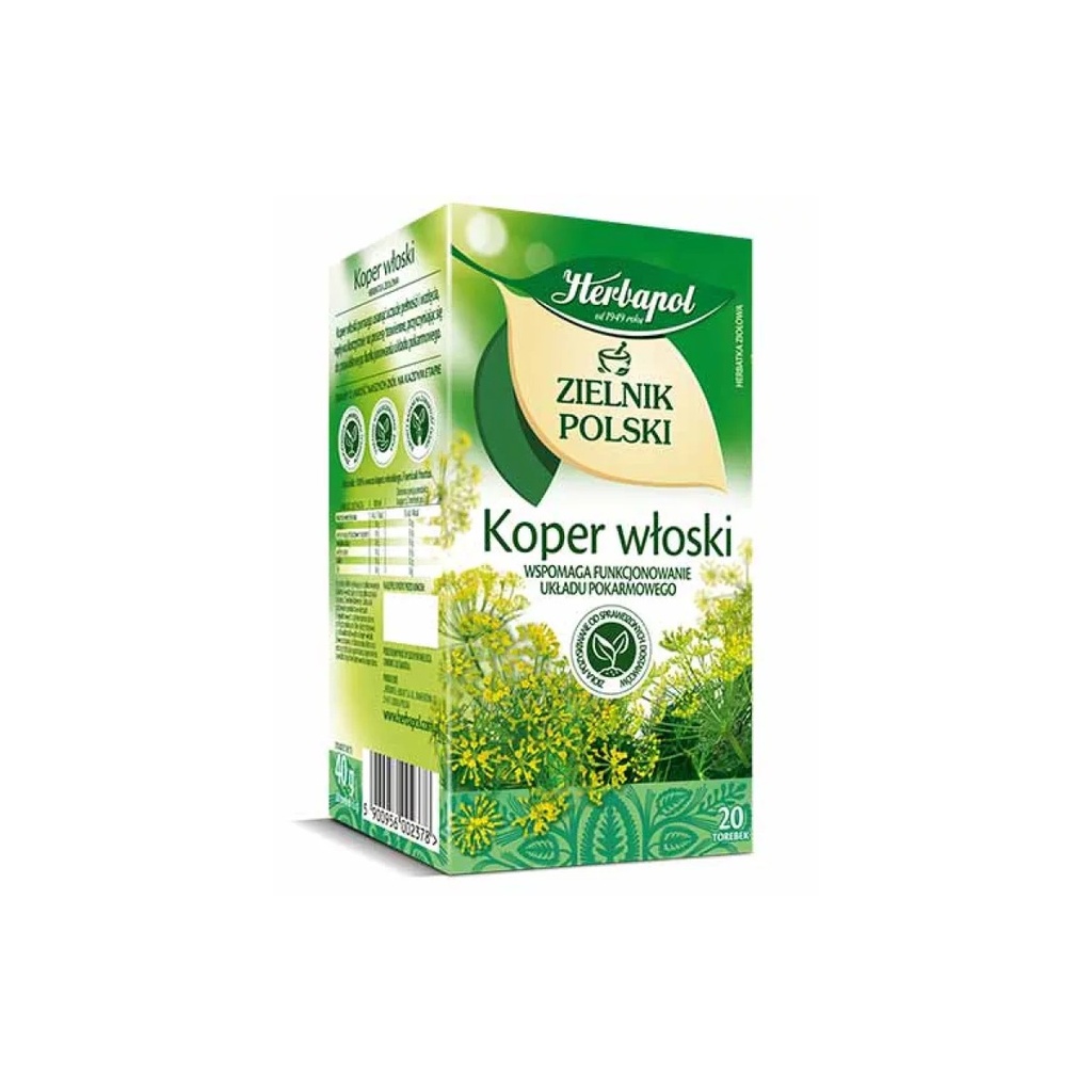 Herbata Ziołowa Koper Włoski Herbapol 20 × 2 G