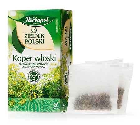 Herbata ziołowa koper włoski Zielnik Polski Herbapol 20 x 2 g