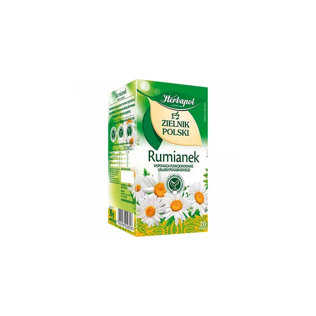 Herbata Ziołowa Rumianek Herbapol 20 × 1,5 G