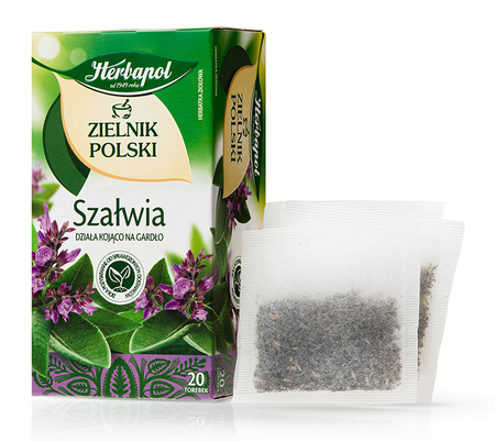 Herbata ziołowa szałwia Zielnik Polski Herbapol 20 x 1,2 g
