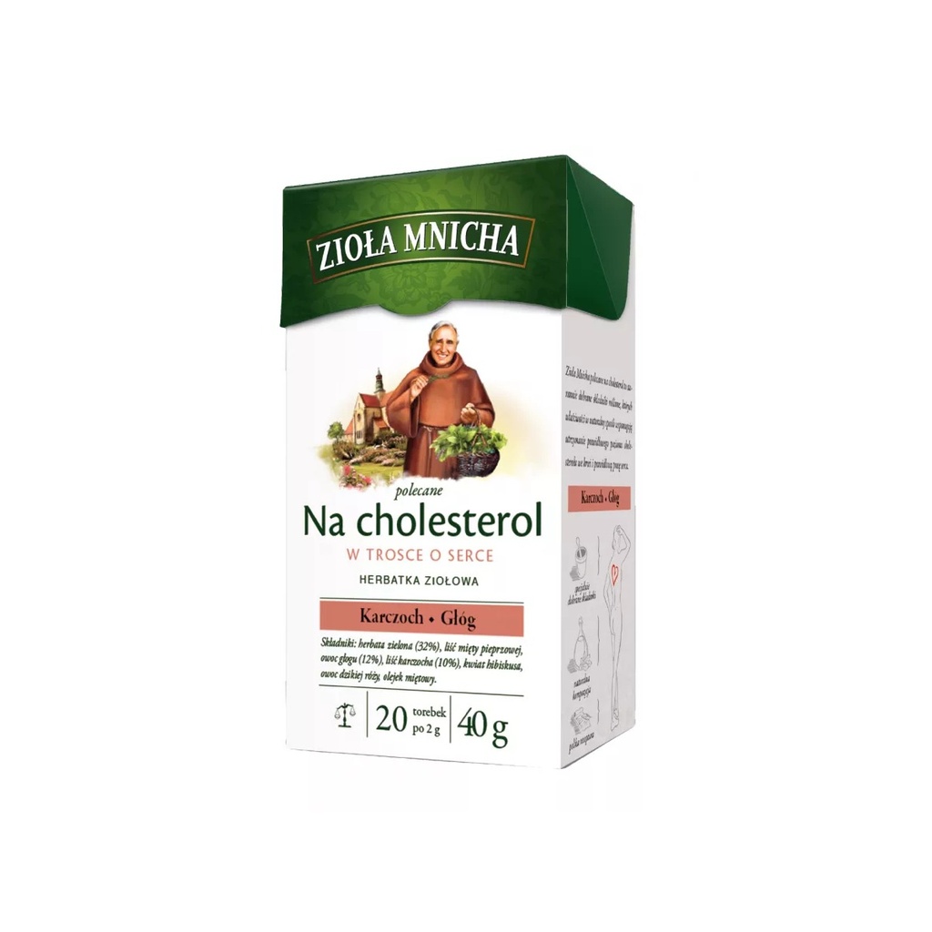Infusion Zioła Mnicha Cholestérol Herbapol 20 × 2 G