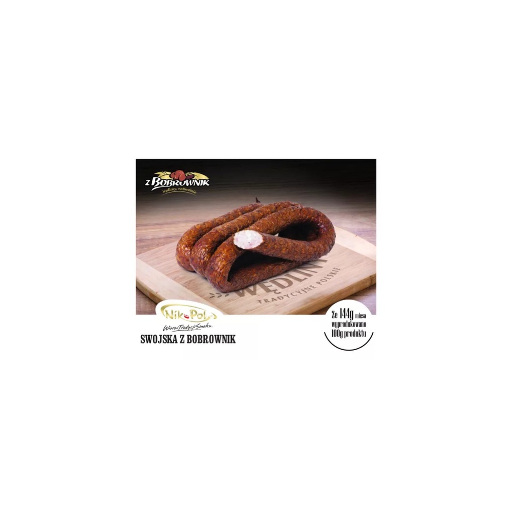 [rc01-01-00485-rc01-525] Saucisse Polonaise Traditionnelle de Bobrowniki Nik-Pol env. 0,9 kg