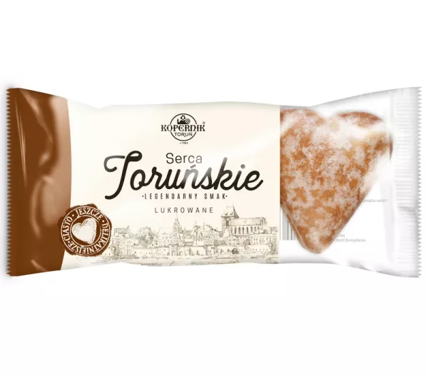Pierniki Serca Toruńskie w glazurze Kopernik 120 g