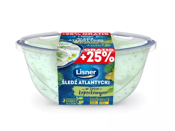 Filety śledziowe w sosie koperkowym Lisner 280 g