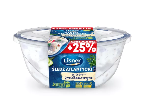 Filety śledziowe w sosie śmietanowym Lisner 280 g