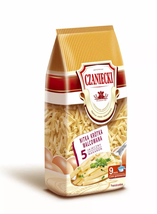 Pâtes fines aux 5 œufs roulées Czanieckie Makarony 250 g