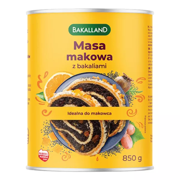 Pâte de graines de pavot Bakalland aux fruits secs 850 g