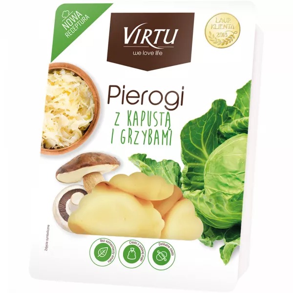 Pierogi z kapustą i grzybami 400 g Virtu