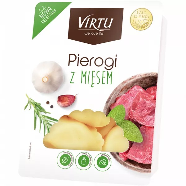 Raviolis polonais à la viande 400g Virtu