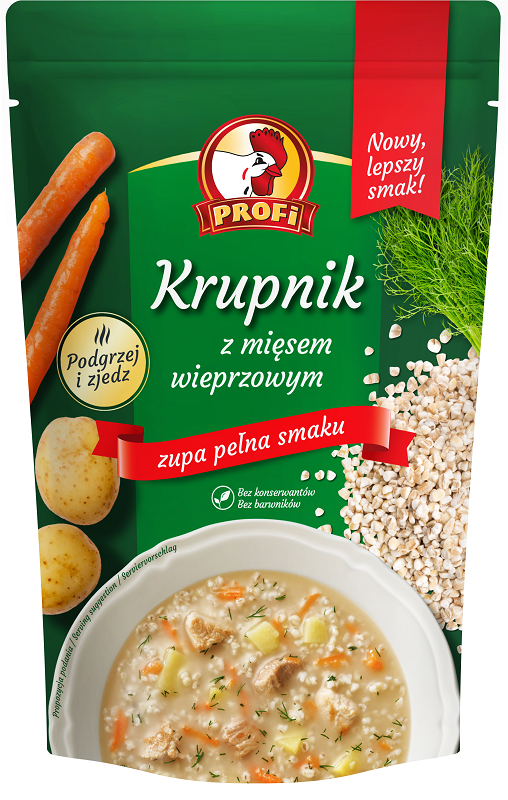 Soupe Krupnik avec viande de porc 450g Profi