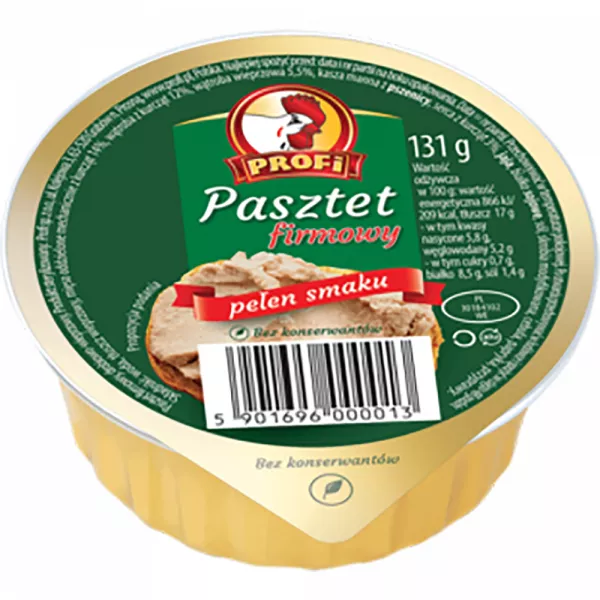 PASZTET Z DROBIEM FIRMOWY 131G PROFI