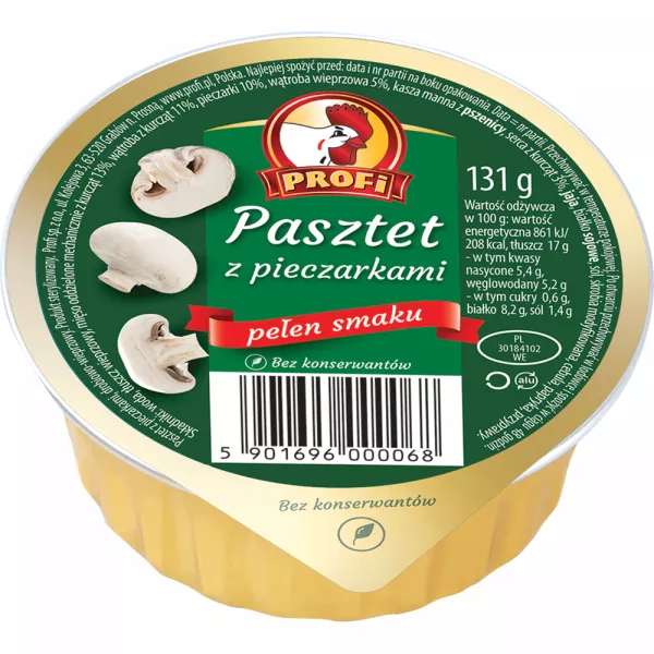 Pâté de volaille aux champignons Profi 131 g