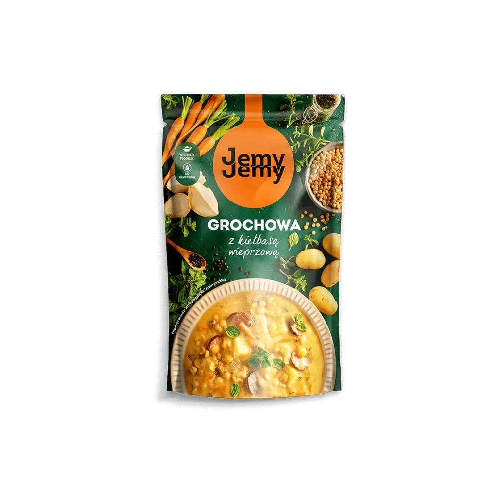[r002-06-00055-r002-091] Zupa Grochowa z Kiełbasą Jemy Jemy 450 g