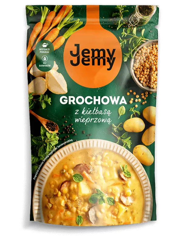 Zupa grochowa z kiełbasą wieprzową Jemy Jemy 450 g
