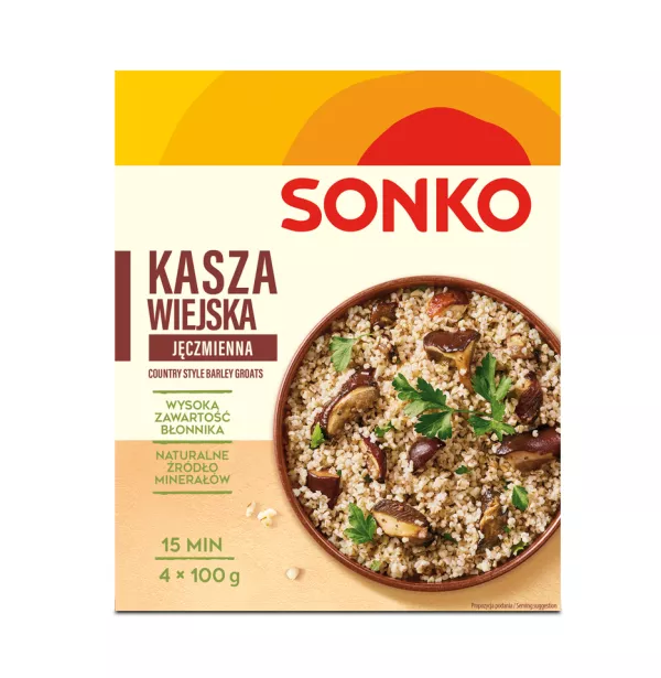 Kasza jęczmienna wiejska Sonko 4 x 100 g