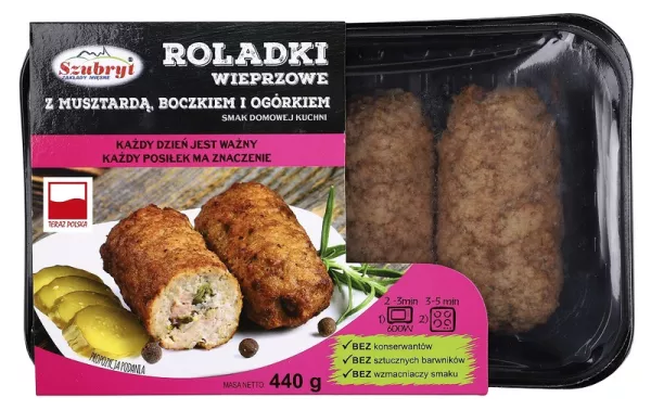 Roulades au lard et concombre 440g Szubryt