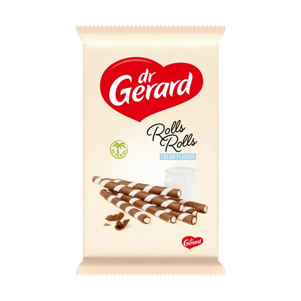 [r008-339] Gaufrettes Roulées Fourrées à la Crème Zebra Dr. Gerard 144 g
