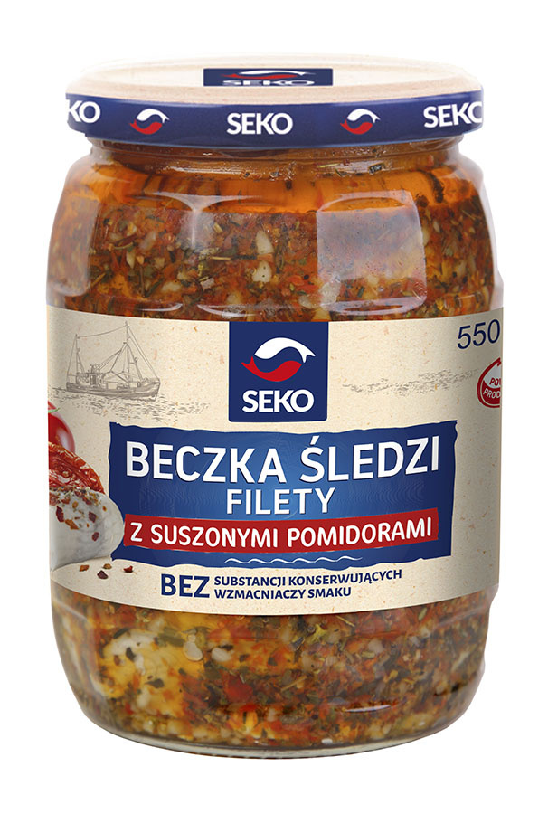 Seko Bocal Filets de harengs aux tomates séchées 550g