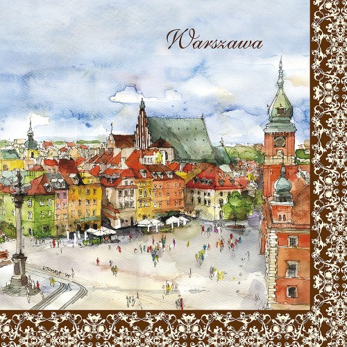 Serwetki papierowe Warszawa akwarele