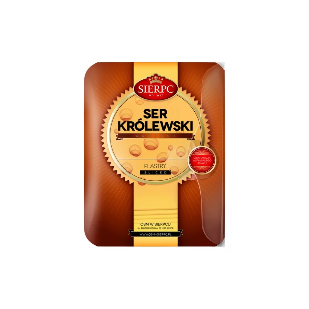 [rc03-03-00548-rc03-574] Ser Królewski Wędzony w Plastrach Sierpc 135 g