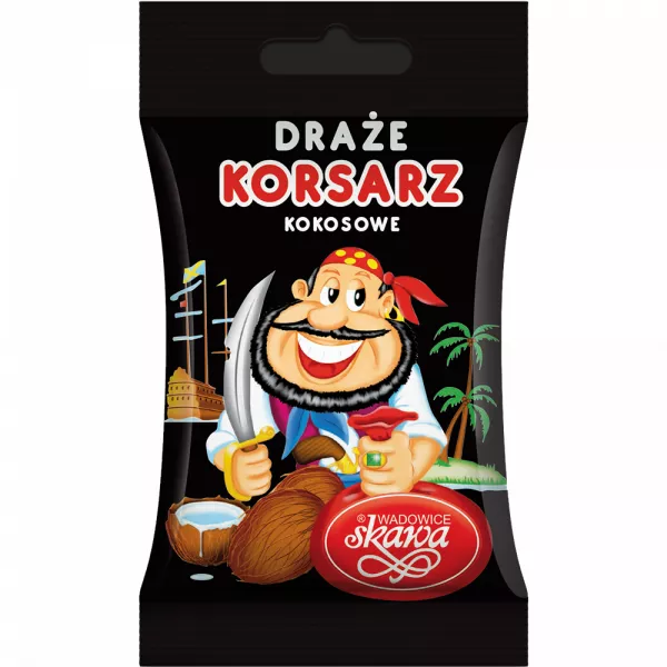 Draże Kokosowe Korsarz Skawa 70 g