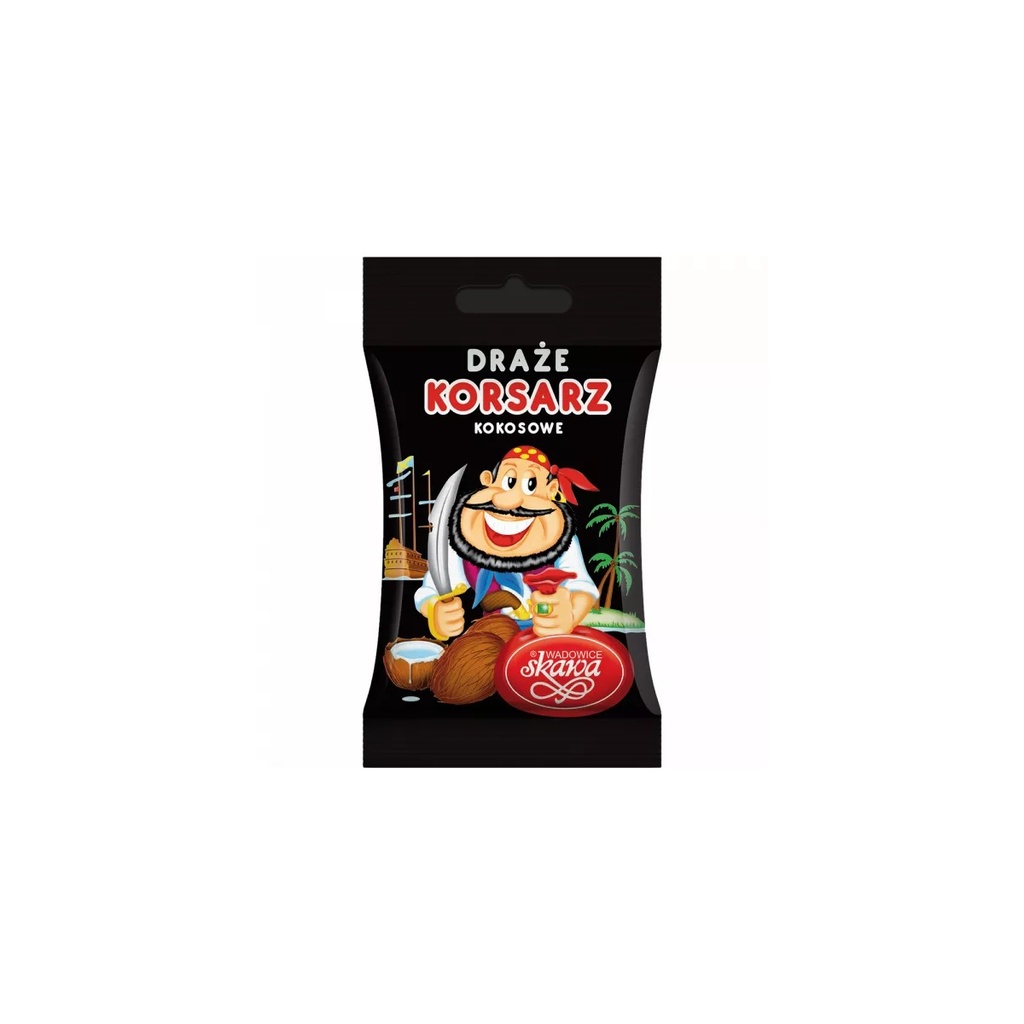 Draże Kokosowe Korsarz Skawa 70 g