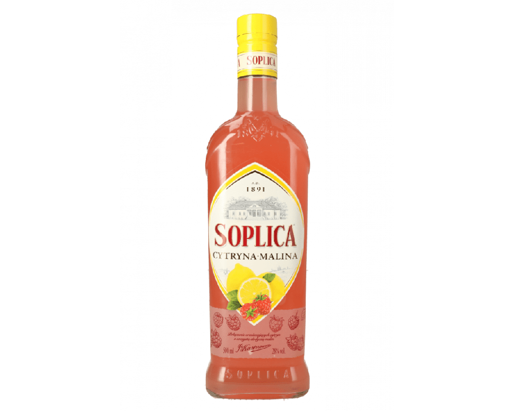 [r011-01-00430-V120] Liqueur Polonaise Citron-Framboise Soplica 28% 500 ml