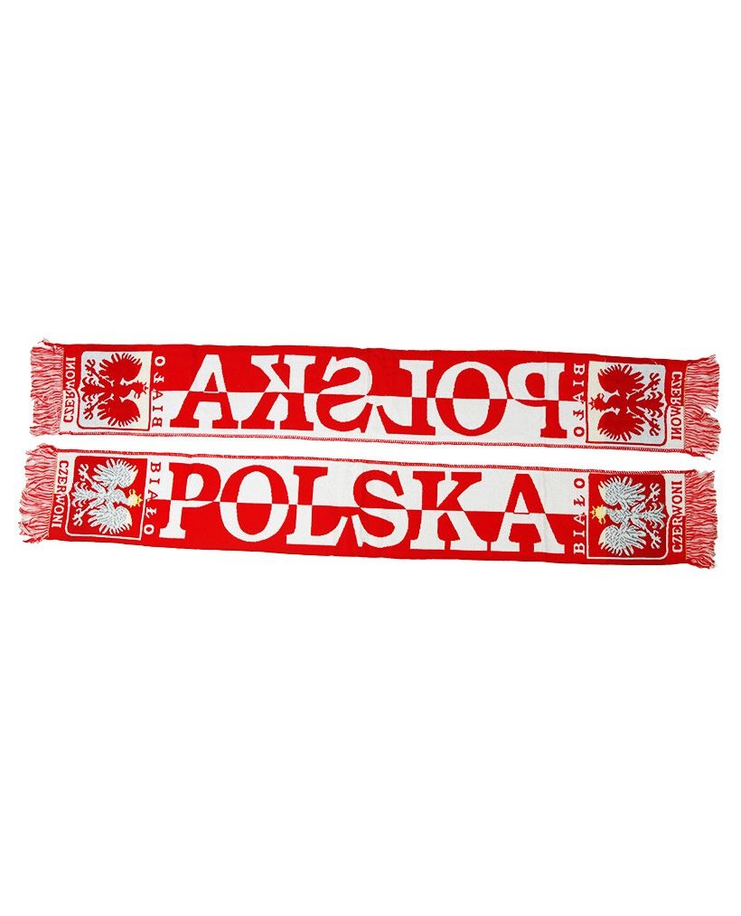 [r009-01-00371-] Écharpe Pologne Blanche et Rouge