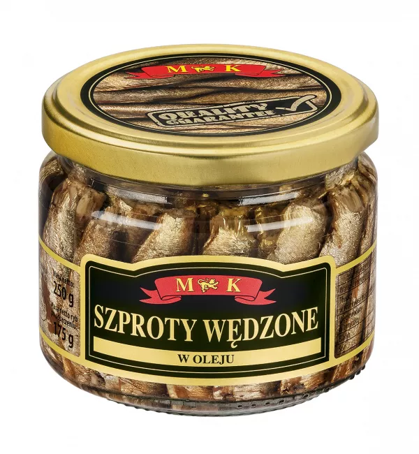 Sprats fumés à l'huile MK 250 g