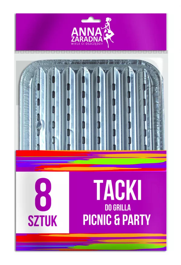 Tacki do grilla 8 szt. 28,5x22,5cm
