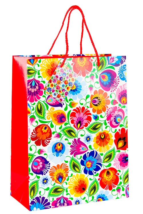 Sac en papier FOL łowicka blanc L