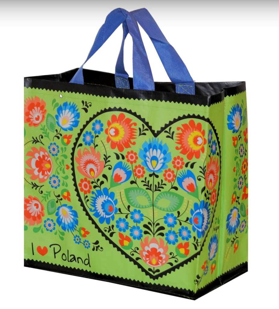 Torba 24L Folk Zielona Jasna