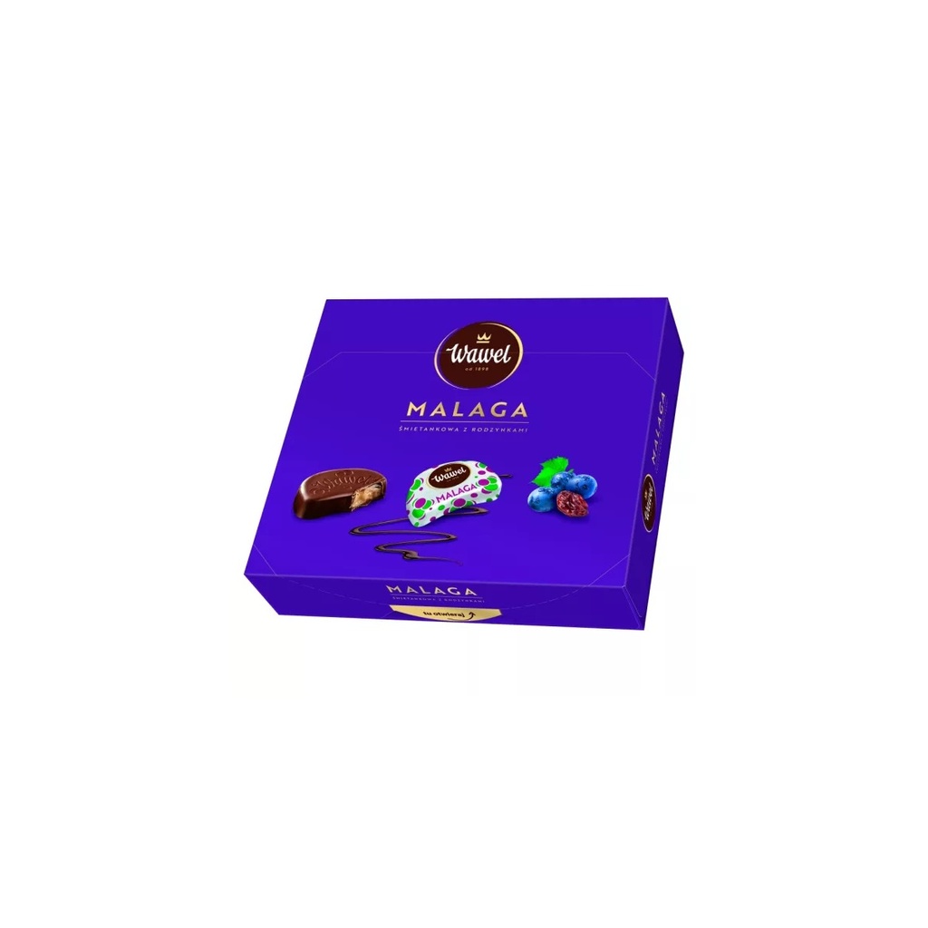 [r008-01-00266-r008-338] Chocolats Fourrés à la Crème et aux Raisins Wawel 330 g