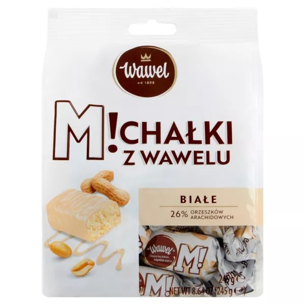 Wawel Michałki białe cukierki 245g