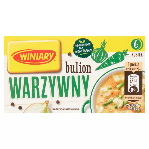 Bouillon de légumes Winiary 60 g cube
