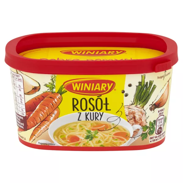 Soupe instantanée bouillon de poulet Winiary 170 g barquette