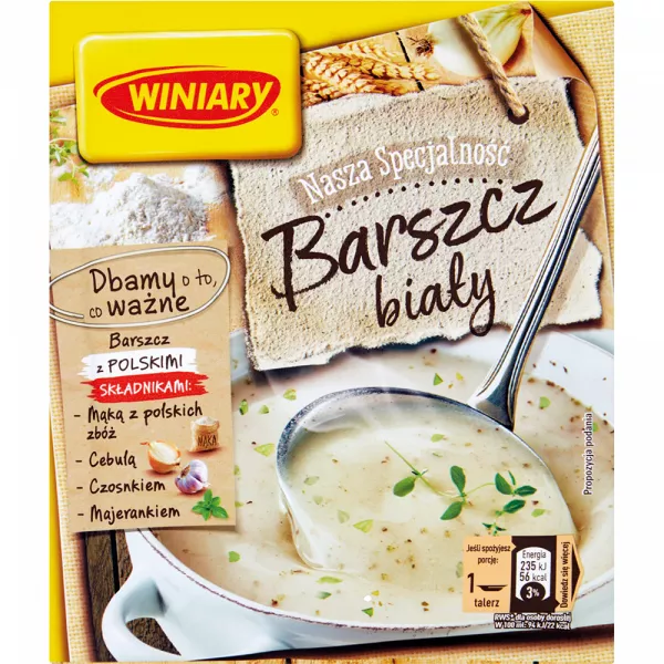 Soupe en poudre Notre Spécialité Barszcz blanc Winiary 66 g