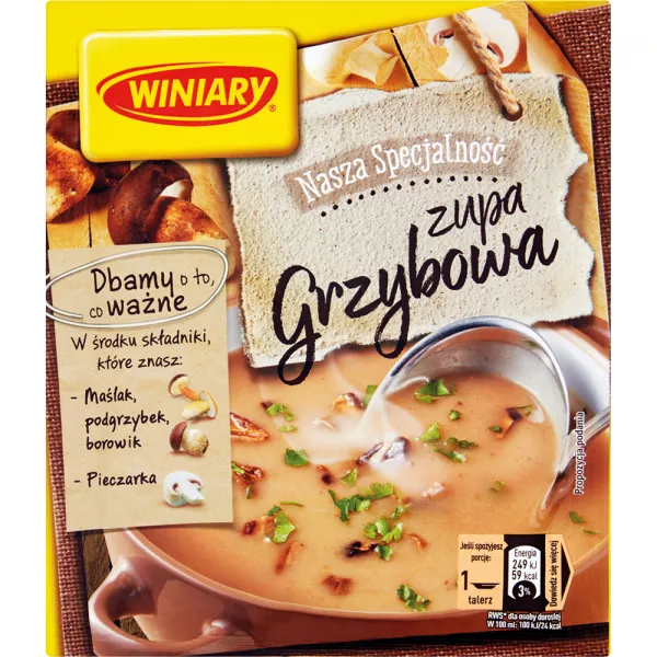 Soupe Notre Spécialité aux Champignons Winiary 48 g