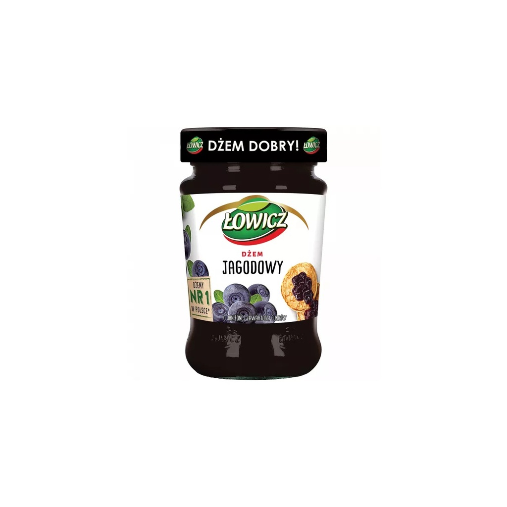 [r003-07-00106-r003-144] Confiture de Myrtilles Allégée en Sucre Łowicz 280 g