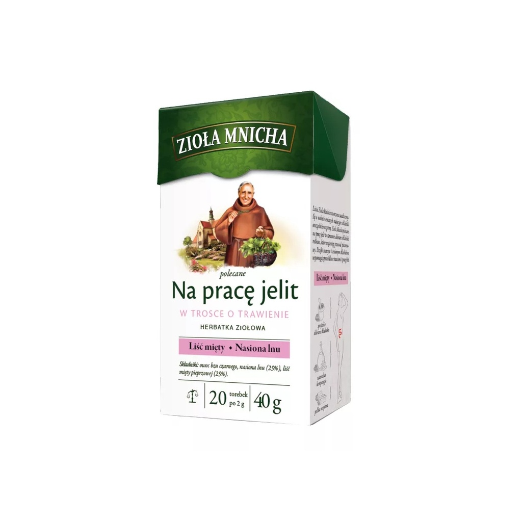 Infusion Zioła Mnicha Transit Intestinal Big Active Herbapol 20 × 2 G