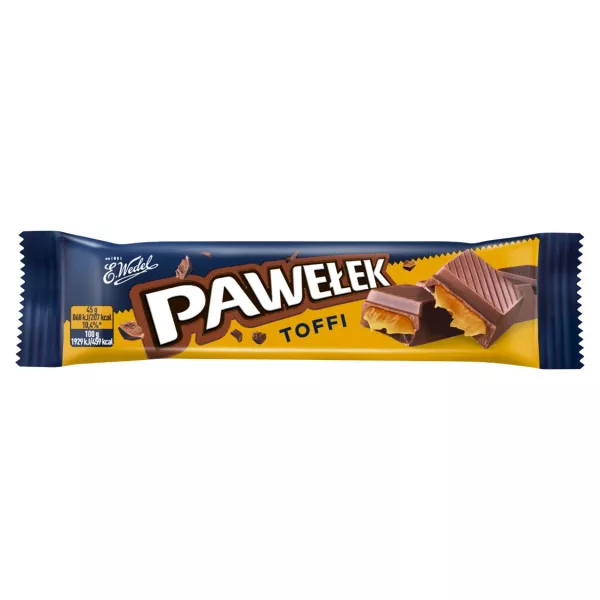 [r008-01-00277-r008-360] Barre Chocolatée Pawełek au Toffee Wedel 45 g